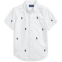 RALPH LAUREN Boys 2-7 Polo Pony Oxford Short Sleeve Shirt
