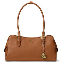 RALPH LAUREN 女士斜挎包 Leather Large Marcy Zip Satchel Bag