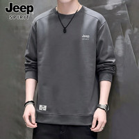 JEEP SPIRIT 吉普卫衣男春秋新款男士长袖打底衫宽松休闲上衣男圆领男装2XL