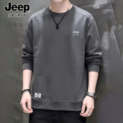 JEEP SPIRIT 吉普卫衣男春秋新款男士长袖打底衫宽松休闲上衣男圆领男装2XL