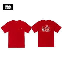JOY&DOGA 全球培训基地纪念款 男士短袖T恤 圆领