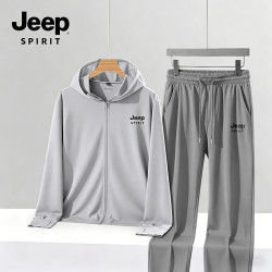 JEEP SPIRIT 吉普 男士防晒衣套装 冰丝速干两件套
