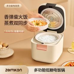 zemkon 德国电饭煲3-4人智能米汤分离多功能家用电饭锅智能预约电饭锅蒸煮一体电煮锅