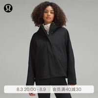 lululemon RepelShell 女士背部抽绳功能型外套 LW4CB3S 黑色 L /10