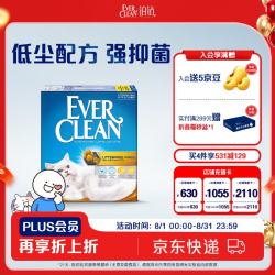 铂钻 EverClean欧洲进口低尘除臭膨润土猫砂 微香型（小金盒）5.4kg/6L