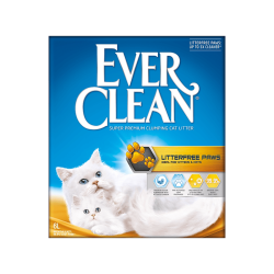 铂钻 EverClean）美国蓝标铂钻猫砂25磅祛味防臭低尘吸水 EverClean膨润土猫砂 小金盒5.4KG植萃微香