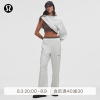 lululemon Loungeful女士经典剪裁高腰运动裤*常规版型 LW5HWHS 杂色核心超浅灰 S
