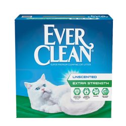 EverClean铂钻原装进口猫砂膨润土除臭低尘速凝散香蓝标 绿标14磅 0g
