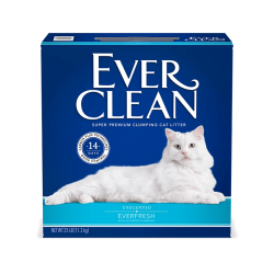 铂钻 EverClean铂钻猫砂膨润土矿砂美国进口矿石除臭低尘金标蓝标25磅 蓝白标-高效除臭-无香 25lb /11.3kg