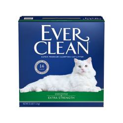 土猫宠物进口EverClean铂钻猫砂低敏猫沙膨润土结团除臭10L升级款 （旧）绿标无香25磅_抑氨抑臭 1盒