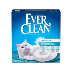 土猫宠物 美国进口EverClean铂钻猫砂低敏25磅猫沙膨润土结团除臭 蓝标无香25磅-双重除臭大颗粒 25lb