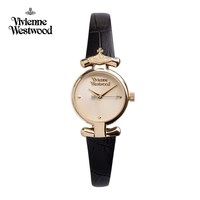移动端、88VIP：Vivienne Westwood 西太后女士手表女时尚皮带简约气质女表腕表  黑色女表