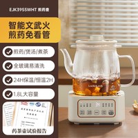 LOCK&LOCK 乐扣中药电煎壶煎药壶全自动熬中药凉茶壶家用全玻璃养生壶EJK3955WHT