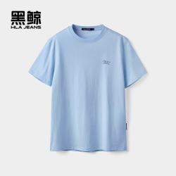 海澜之家 黑鲸男圆领合体版型短袖T恤