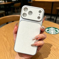 捷威丘 iphone16皮套潮流小羊皮手机壳荔枝纹保护壳17promax后壳