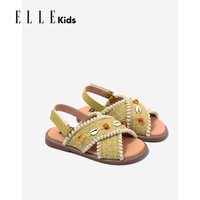 ELLE kids 童鞋 法式凉鞋女童2026夏季新款儿童外穿凉拖鞋度假风沙滩鞋