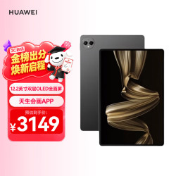 华为 MatePad Pro 12.2英寸 HarmonyOS 4.2 平板电脑（2800×1840、12GB、256GB、WiFi版、砚黑）