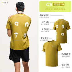 安踏 零压速干C5 男士跑步短袖T恤