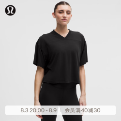 lululemon Jersey 女士训练平纹针织 V 领短袖 T 恤