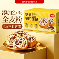 沃隆 早餐坚果车轮面包 550g