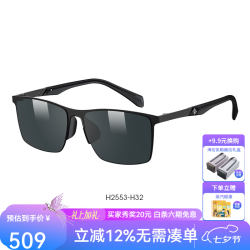海伦凯勒 H2553 偏光驾驶镜 半光哑黑框经典蓝绿镜片 太阳镜
