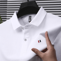 WBWU 轻奢官方品牌polo衫男士夏季新款高端商务休闲短袖t恤翻领上衣服 F8953白色 3XL (建议175-190斤)