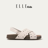 ELLE kids 童鞋女童勃肯凉鞋2026夏季新款儿童外穿沙滩鞋交叉凉拖鞋