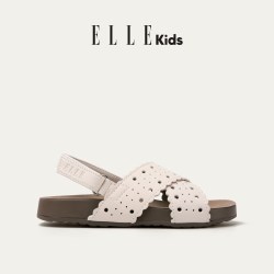 ELLE kids 童鞋女童勃肯凉鞋2026夏季新款儿童外穿沙滩鞋交叉凉拖鞋