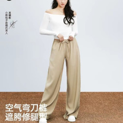 小野和子 弯刀裤 轻薄凉感 女士休闲裤