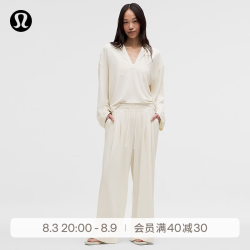 lululemon BeCalm 高腰褶饰加宽阔腿裤*亚洲版型