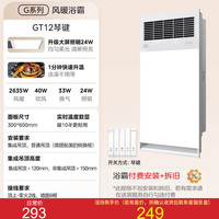 美的 浴霸照明排气扇一体多功能GT12