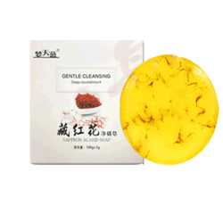 梦天蓝 【除螨皂】深层清洁洗脸洁净去污香皂精油皂 100克装 藏红花净螨皂 100g 1块