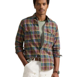 RALPH LAUREN 男士 Classic Fit Madras Shirt