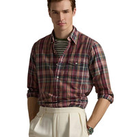 RALPH LAUREN 男士衬衫 Classic Fit Madras Popover Shirt