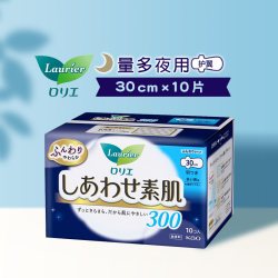 花王 乐而雅 F素肌 夜用卫生巾 30cm*10片