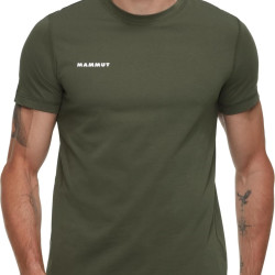 MAMMUT 男士有机棉短袖T恤 轻薄透气 Dark Marsh Large