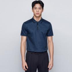 BOSS 男士丝光棉麻短袖POLO衫