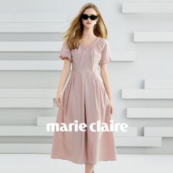 Marie Claire 女士法式V领连衣裙 长款