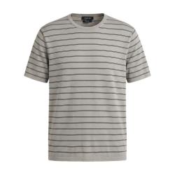 Massimo Dutti 男式简约条纹纯棉短袖T恤