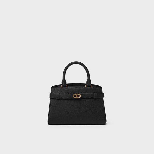 CHARLES & KEITH 女士金属扣带饰手提包 CK2-50160102