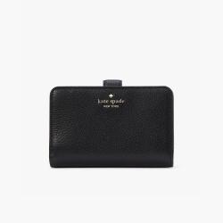 Kate Spade 女士钱包 LENA 中号十字纹牛皮革短款钱包