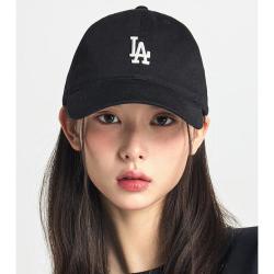 MLB 美职棒明星同款刺绣小标弯檐棒球帽 马卡龙色男女情侣帽子