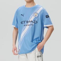 PUMA 曼城主场球迷版 男款短袖T恤