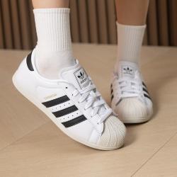 adidas 三叶草 SUPERSTAR  白贝轻便舒适低帮薄底休闲鞋