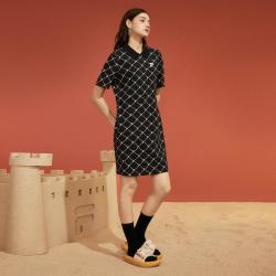 FILA FUSION系列 POLO领针织连衣裙
