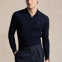 RALPH LAUREN 羊毛 Polo领针织衫 男士