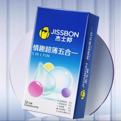 杰士邦 情趣超薄五合一 安全套 38只