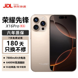 荣耀 先锋1TB大内存7800mAh快充长续航骁龙888电竞老人AI拍照 十面抗摔全新机 钛金色 16GB运行+1TB(1024GB)