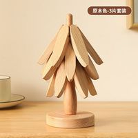LISM 实木隔热垫餐垫防烫垫耐高温桌垫杯垫砂锅垫