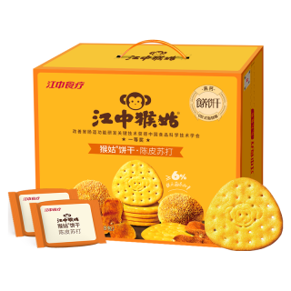 江中 猴姑九制陈皮梅味苏打饼干 猴头菇饼干 960g